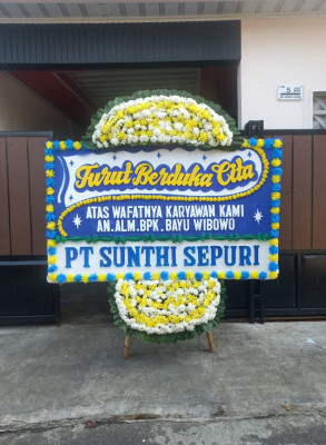 Papan Bunga Duka di Bungku Utara